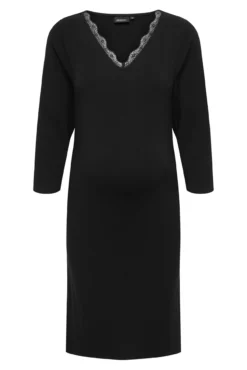 Vestido corto con encaje maternity