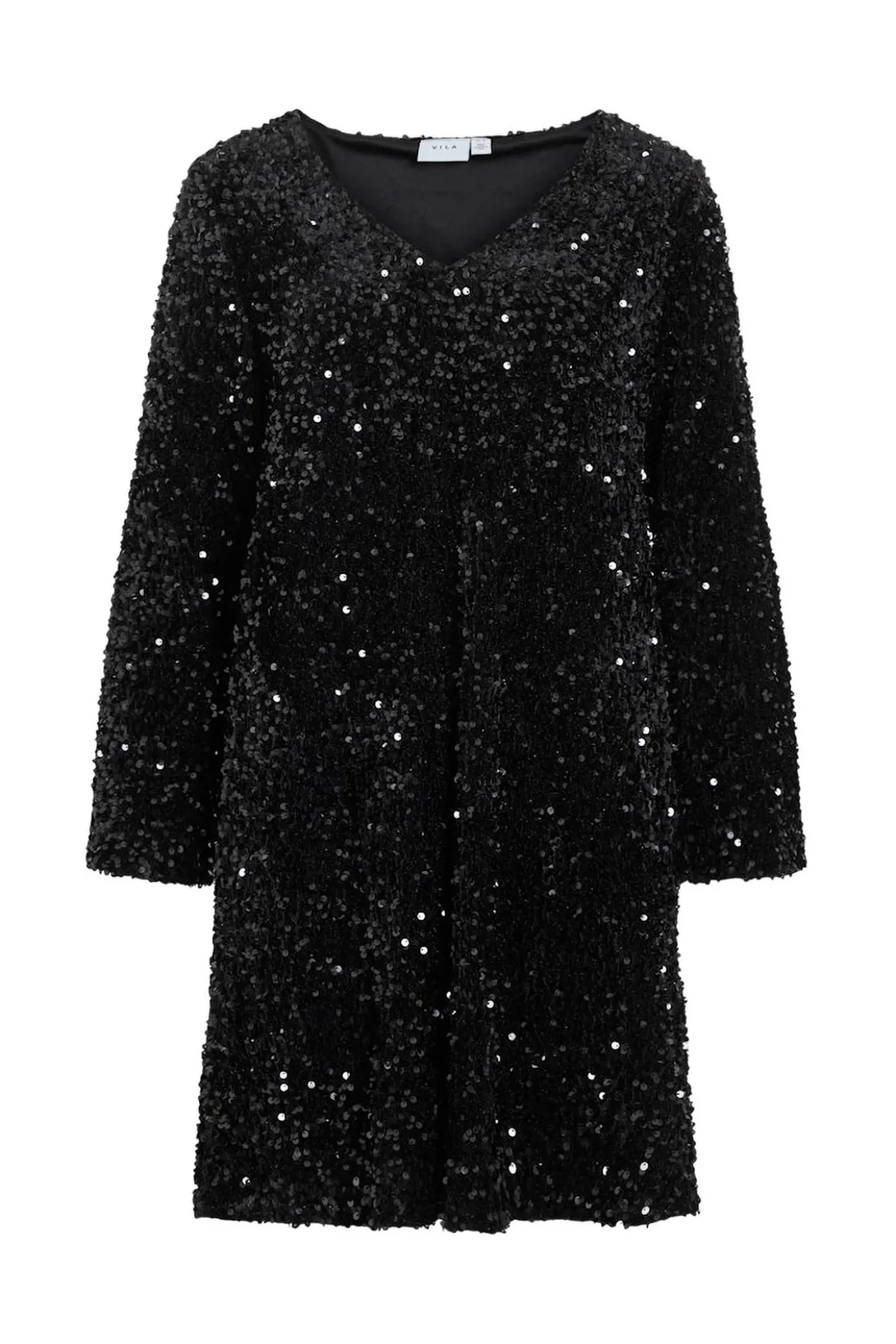 Vestido corto con lentejuelas