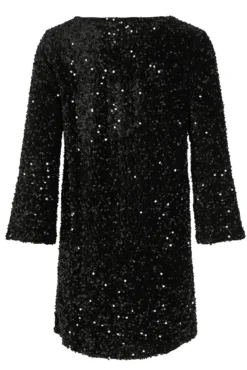 Vestido corto con lentejuelas