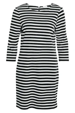 Vestido corto con rayas