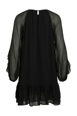 Vestido corto con volantes