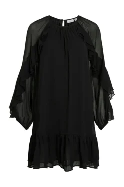 Vestido corto con volantes