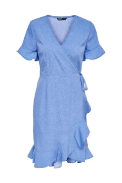 Vestido corto cruzado