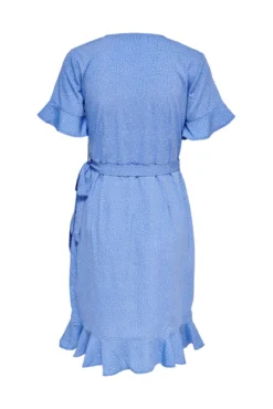 Vestido corto cruzado
