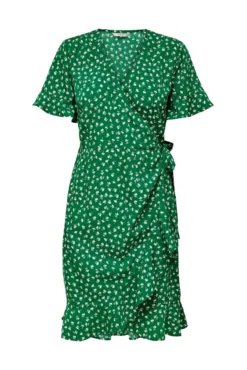 Vestido corto cruzado