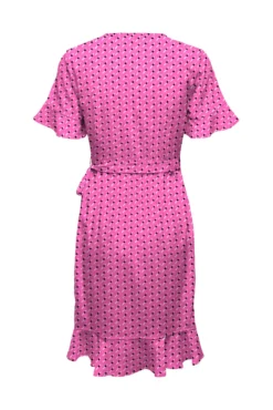 Vestido corto cruzado