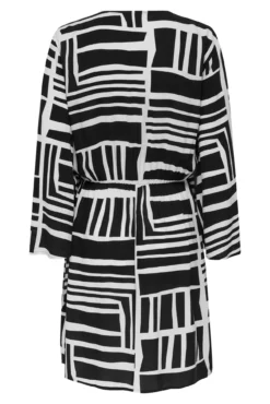 Vestido corto cruzado