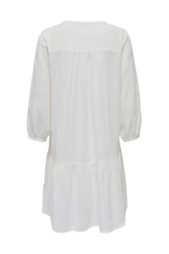 Vestido corto cuello redondo