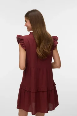 Vestido corto de algodón