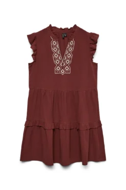 Vestido corto de algodón