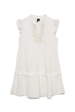 Vestido corto de algodón