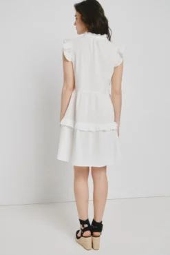 Vestido corto de algodón
