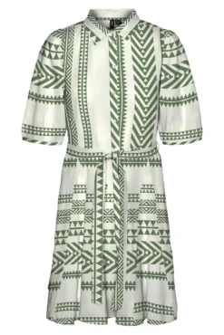 Vestido corto de algodón