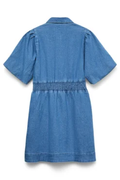 Vestido corto de algodón