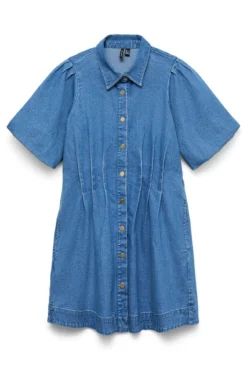 Vestido corto de algodón