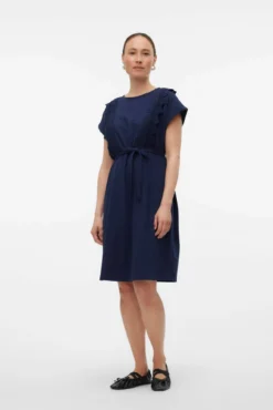 Vestido corto de algodón maternity y lactancia