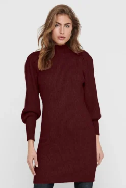 Vestido corto de canalé
