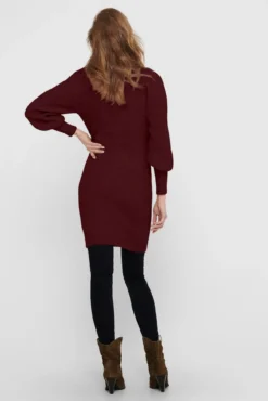 Vestido corto de canalé