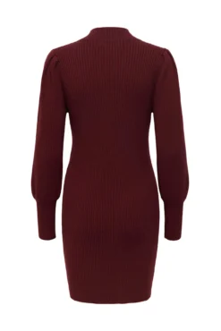 Vestido corto de canalé