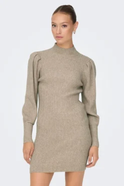 Vestido corto de canalé