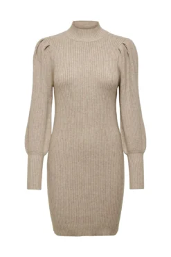 Vestido corto de canalé