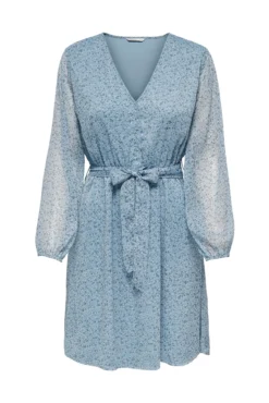 Vestido corto de gasa