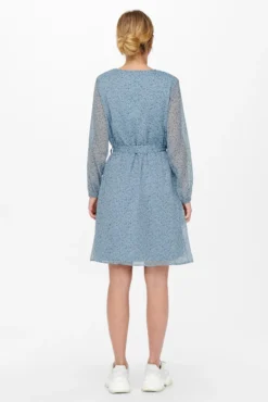 Vestido corto de gasa