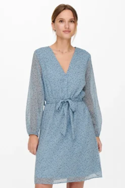 Vestido corto de gasa