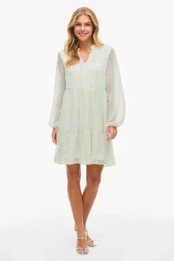 Vestido corto de gasa