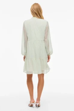 Vestido corto de gasa