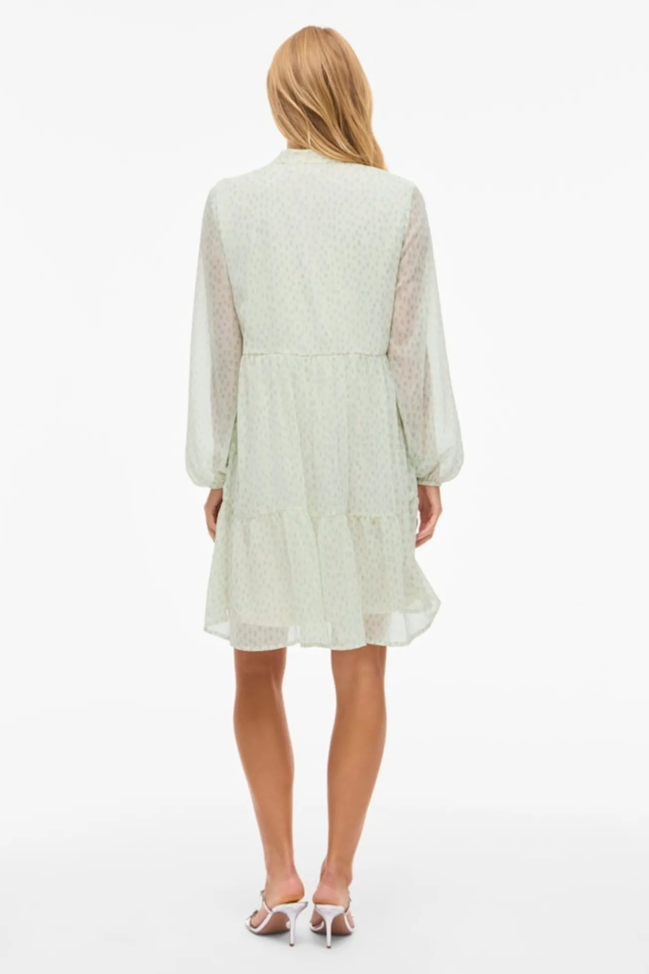 Vestido corto de gasa