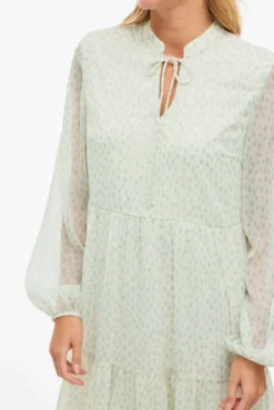 Vestido corto de gasa