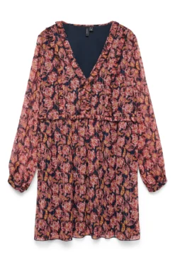 Vestido corto de gasa
