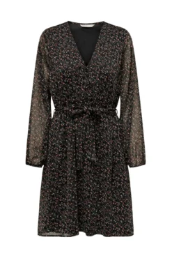 Vestido corto de gasa