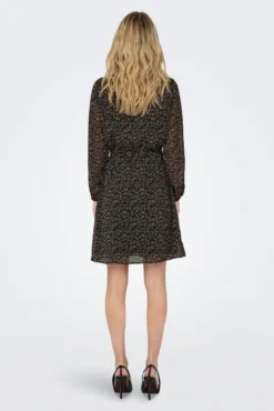 Vestido corto de gasa