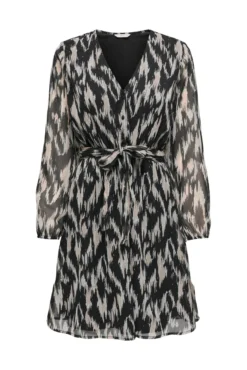 Vestido corto de gasa