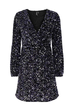 Vestido corto de lentejuelas