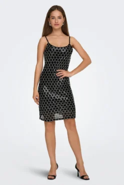 Vestido corto de lentejuelas
