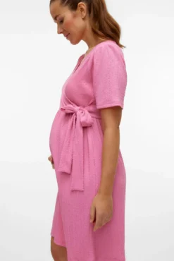 Vestido corto de manga corta maternity y lactancia