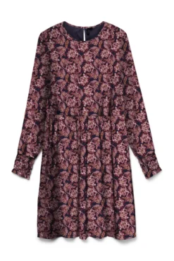 Vestido corto de manga larga
