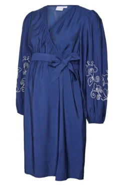 Vestido corto de manga larga maternity