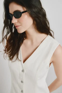 Vestido corto denim