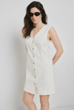 Vestido corto denim