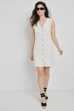 Vestido corto denim