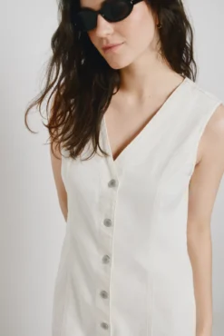 Vestido corto denim