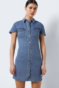 Vestido corto denim