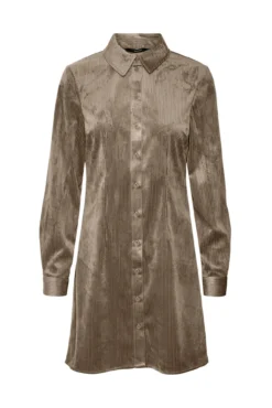 Vestido corto de pana