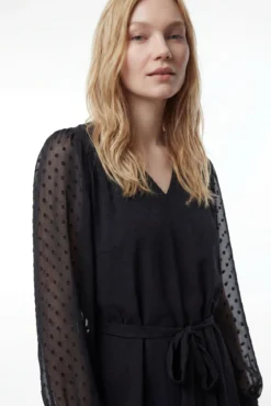 Vestido corto de plumeti