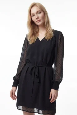 Vestido corto de plumeti