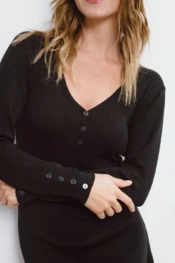 Vestido corto de punto